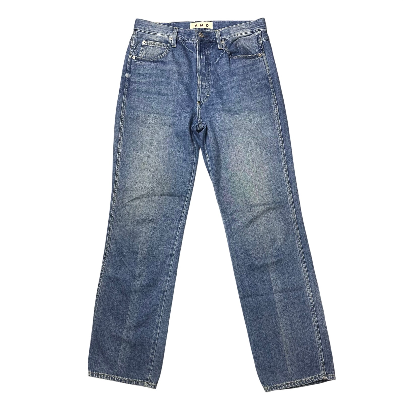 Amo Cora Crescent High Rise Straight Leg Jeans